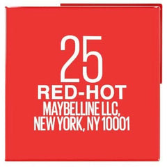shimmer lipstick Maybelline Superstay Vinyl Link 25-red-hot - Maybelline Maroc - Aylal Beauty