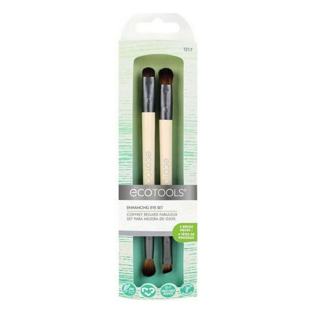 Set of Make-up Brushes Eye Enhancing 1217 (2 pcs) 2 Pieces - Ecotools Maroc - Aylal Beauty
