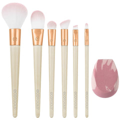Set of Make-up Brushes Wrapped In Glow Limited edition 7 Pieces - Ecotools Maroc - Aylal Beauty