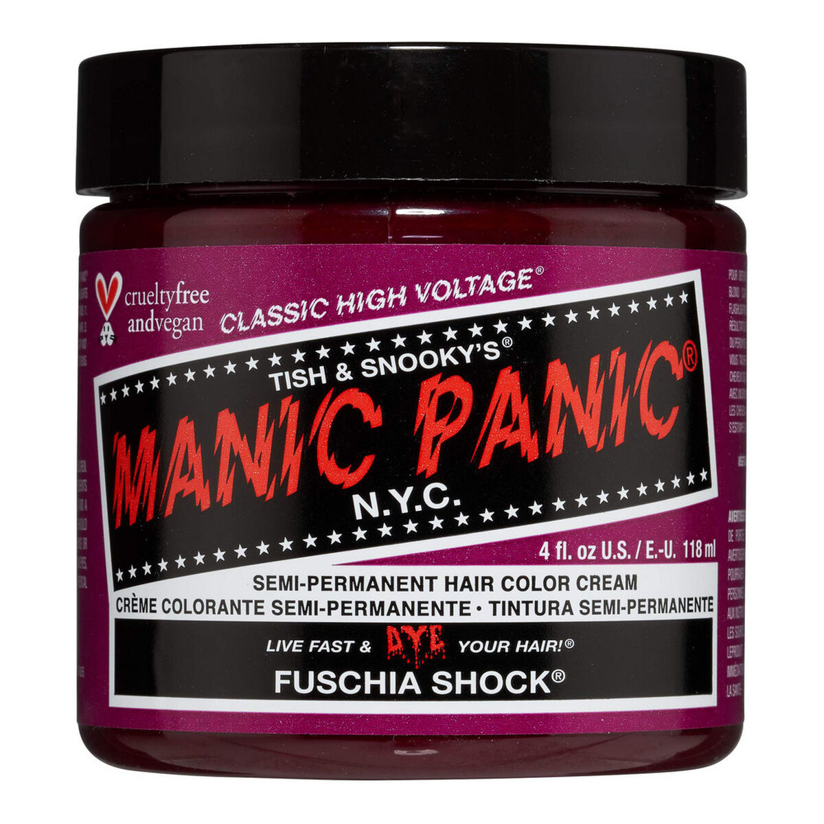 Permanent Dye Classic Manic Panic HCR 11013 Fuschia Shock (118 ml) - Manic Panic Maroc - Aylal Beauty