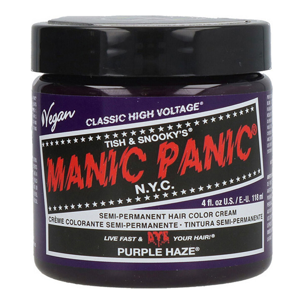 Permanent Dye Classic Manic Panic HCR 11024 Purrple Haze (118 ml) - Manic Panic Maroc - Aylal Beauty