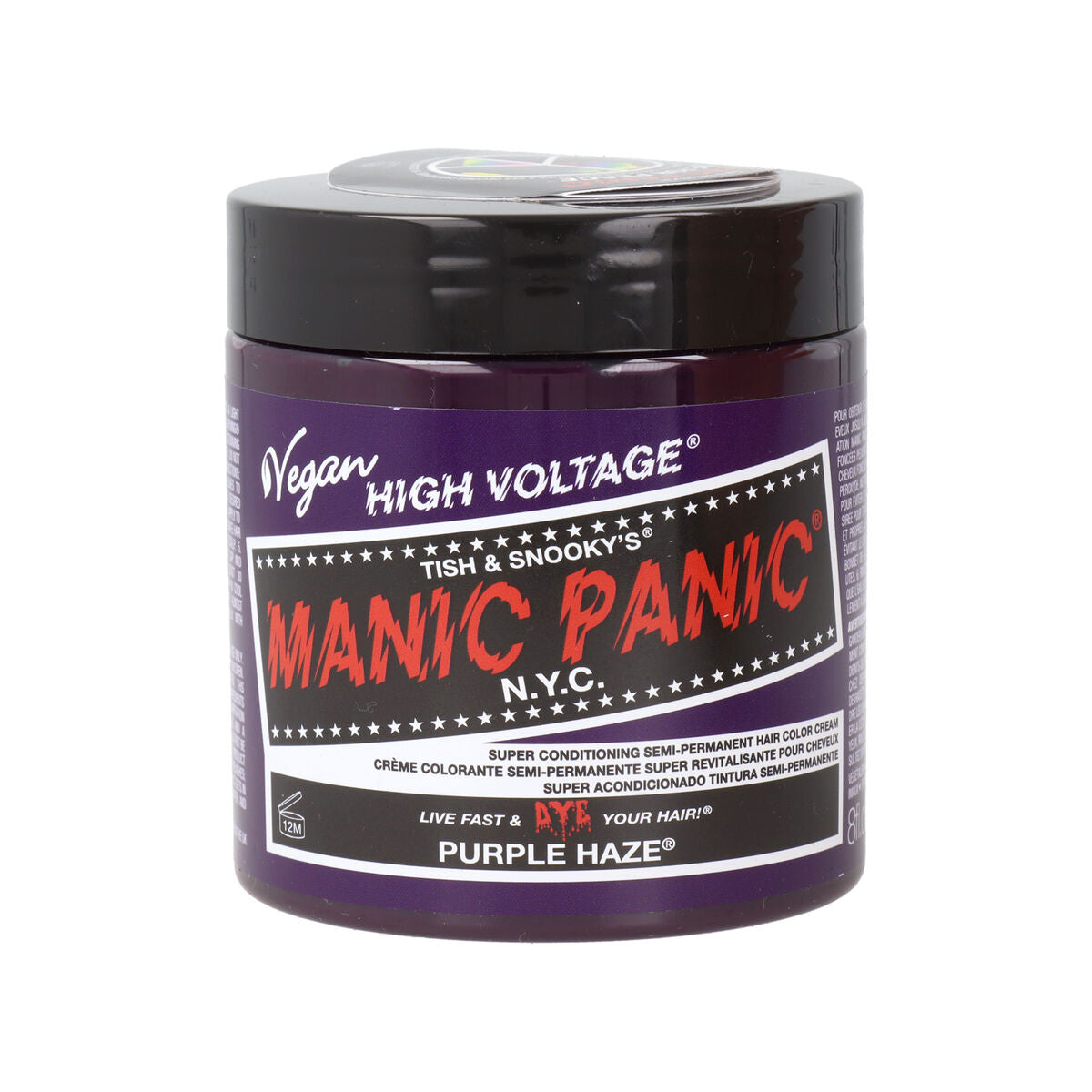 Semi-permanent Colourant Manic Panic Panic High Purple Vegan (237 ml) - Manic Panic Maroc - Aylal Beauty