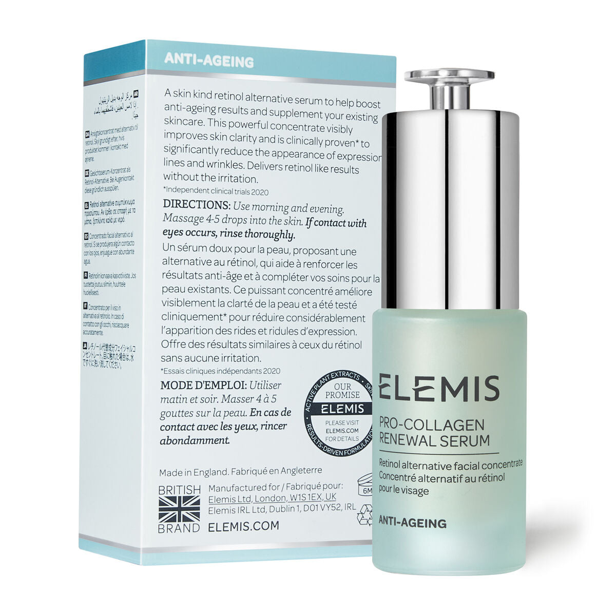 Facial Serum Elemis Collagen 15 ml - Elemis Maroc - Aylal Beauty Facial Serum Elemis Collagen 15 ml - Elemis Maroc - Aylal Beauty