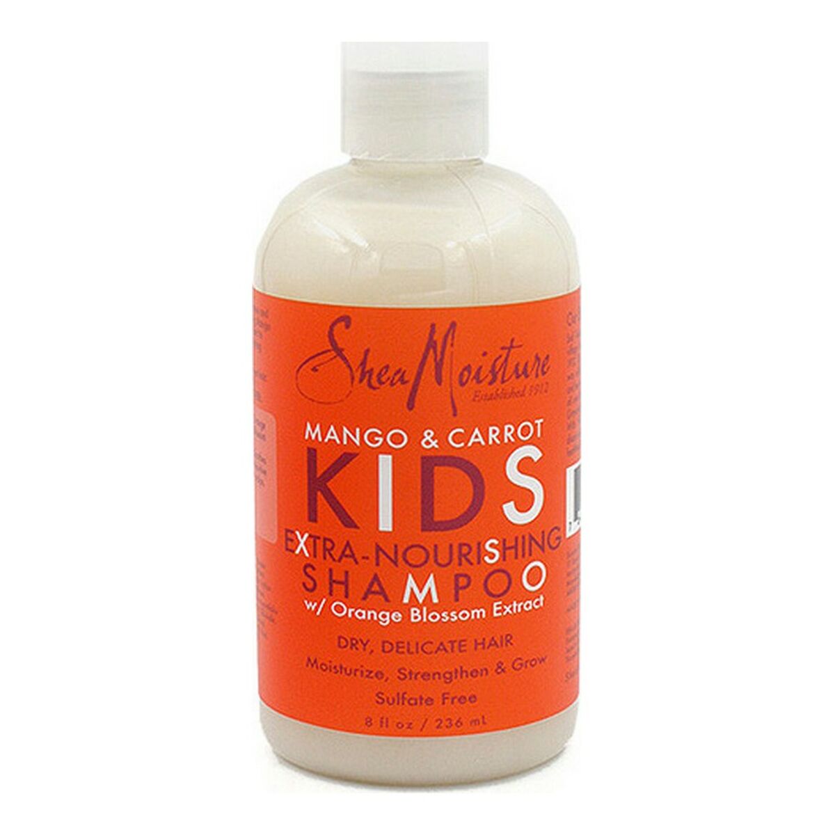 Shampoo Mango and Carrot Kids Shea Moisture 764302905004 (236 ml) - Shea Moisture Maroc - Aylal Beauty