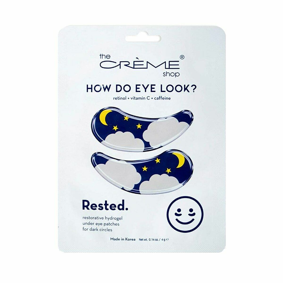 Patch for the Eye Area Rested hydrogel Reusable 2 Units - The Crème Shop Maroc - Aylal Beauty