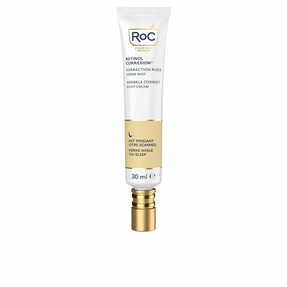 Anti-Ageing Night Cream Roc Wrinkle Correct (30 ml) - Roc Maroc - Aylal Beauty