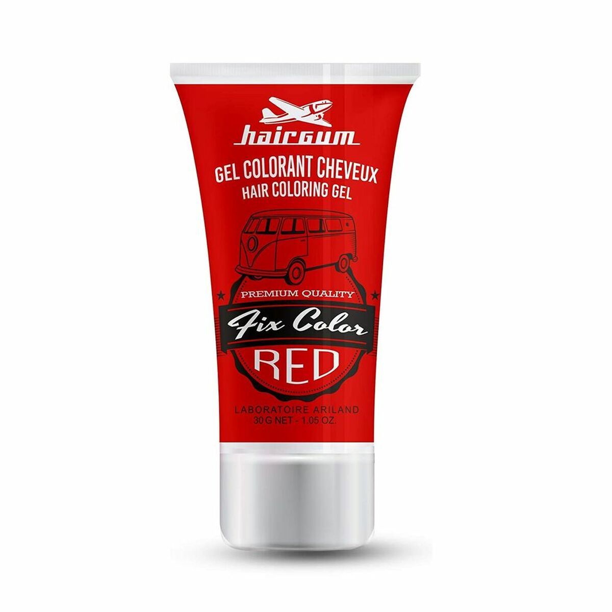Non-permanent Colour Fix Color Red Styling Gel (30 ml) - Hairgum Maroc - Aylal Beauty