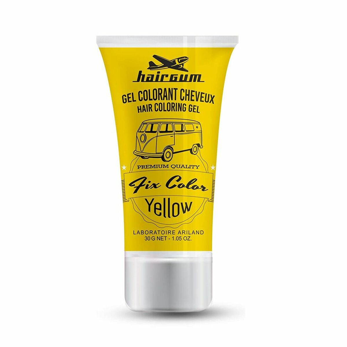 Non-permanent Colour Fix Color Yellow Styling Gel (30 ml) - Hairgum Maroc - Aylal Beauty