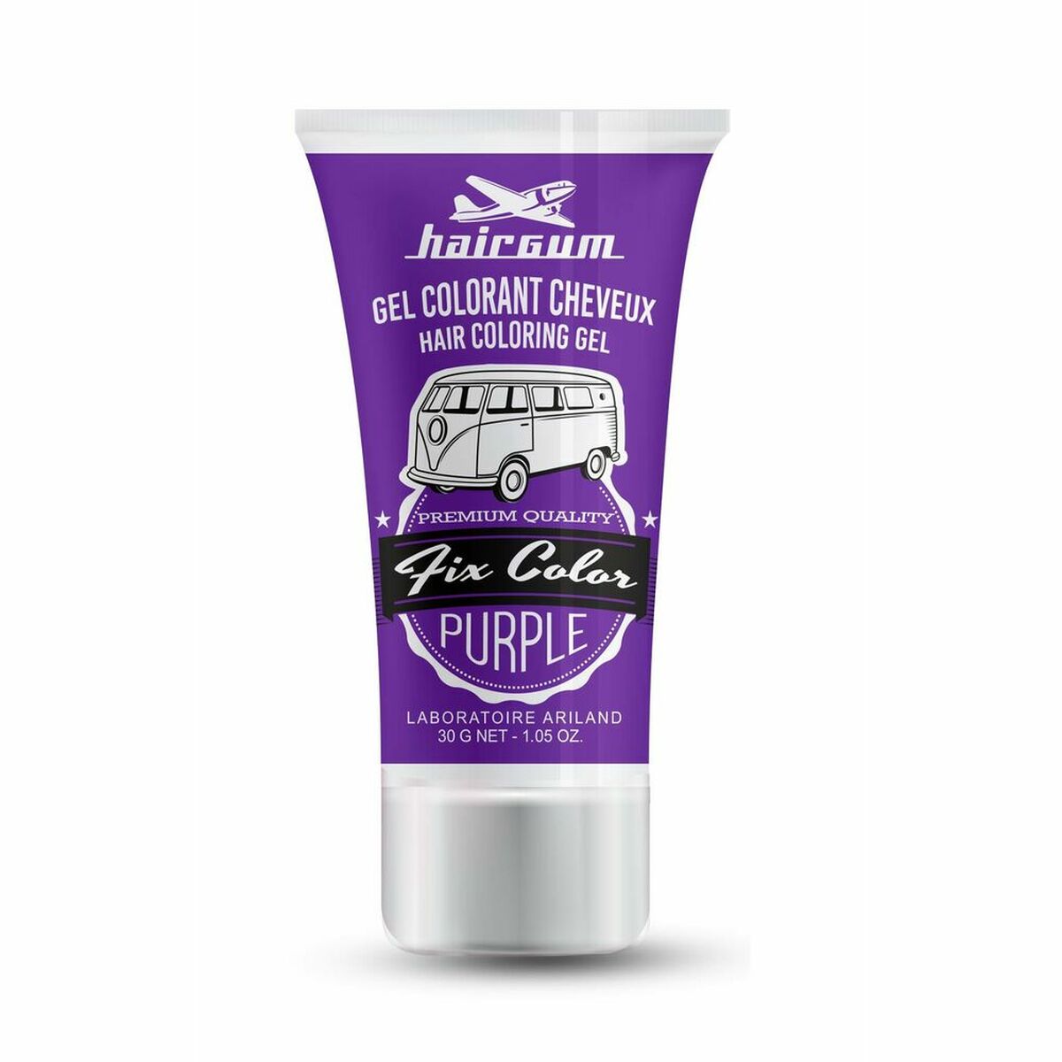 Non-permanent Colour Fix Color Purple Styling Gel (30 ml) - Hairgum Maroc - Aylal Beauty