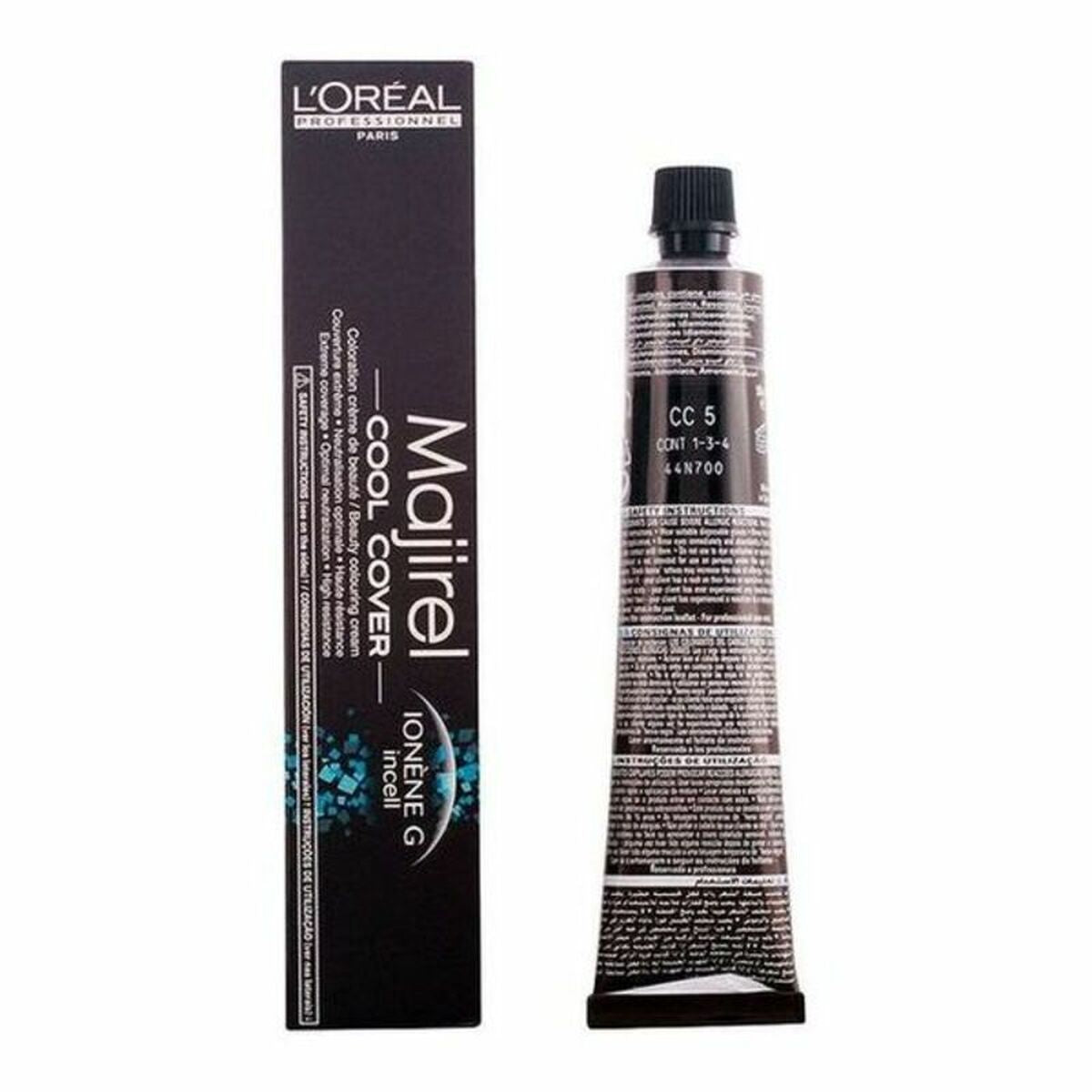 Permanent Dye Majirel Cool-Cover L'Oreal Professionnel Paris 0000017686 Châtain Clair 50 ml - L'Oreal Professionnel Paris Maroc - Aylal Beauty