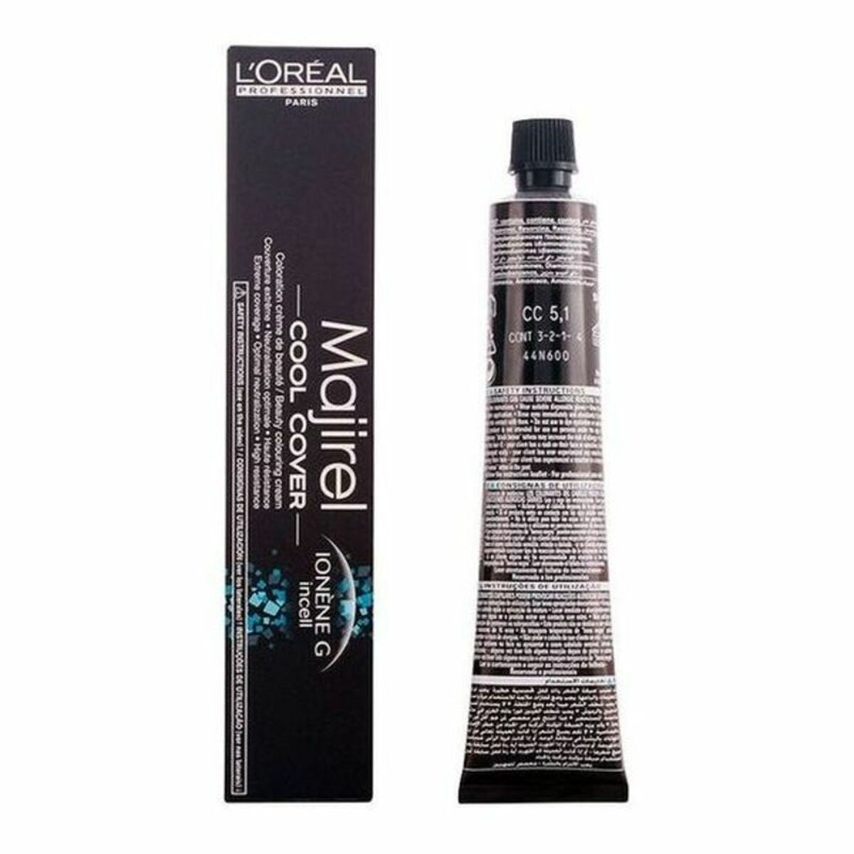 Permanent Dye Majirel Cool-Cover L'Oreal Professionnel Paris 0000017692 Châtain Clair Cendré 50 ml - L'Oreal Professionnel Paris Maroc - Aylal Beauty