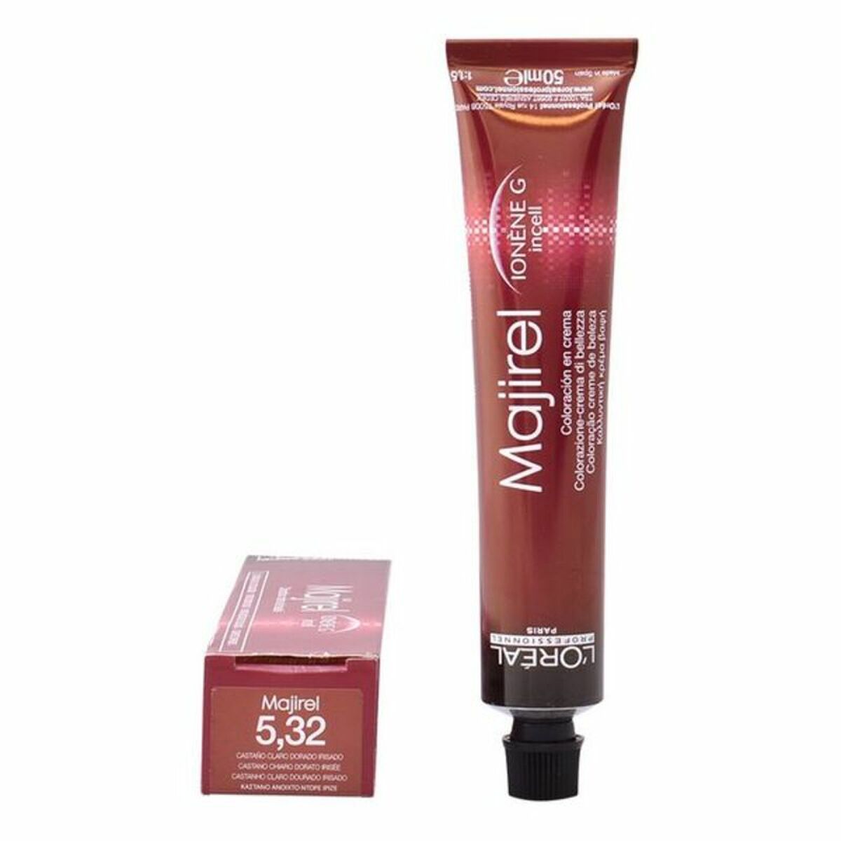 Permanent Colour Creme Majirel N5,32 LMAJ532 (50 ml) Nº 5,32 50 ml - L'Oreal Professionnel Paris Maroc - Aylal Beauty