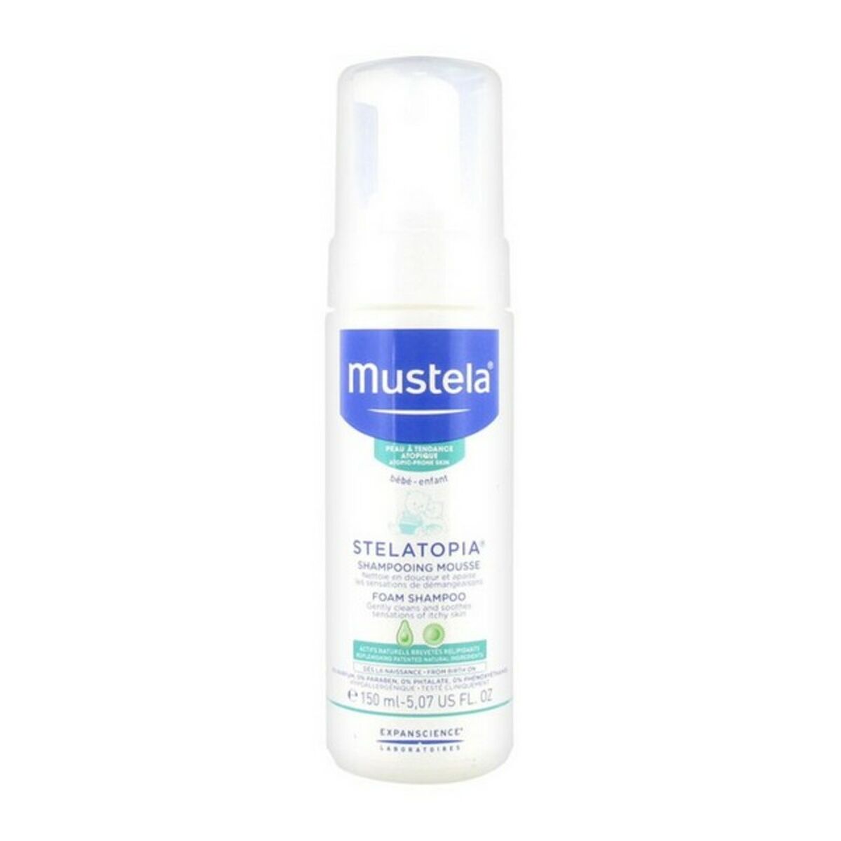 Shampoo Stelatopia Mustela Foam Baby (150 ml) - Mustela Maroc - Aylal Beauty