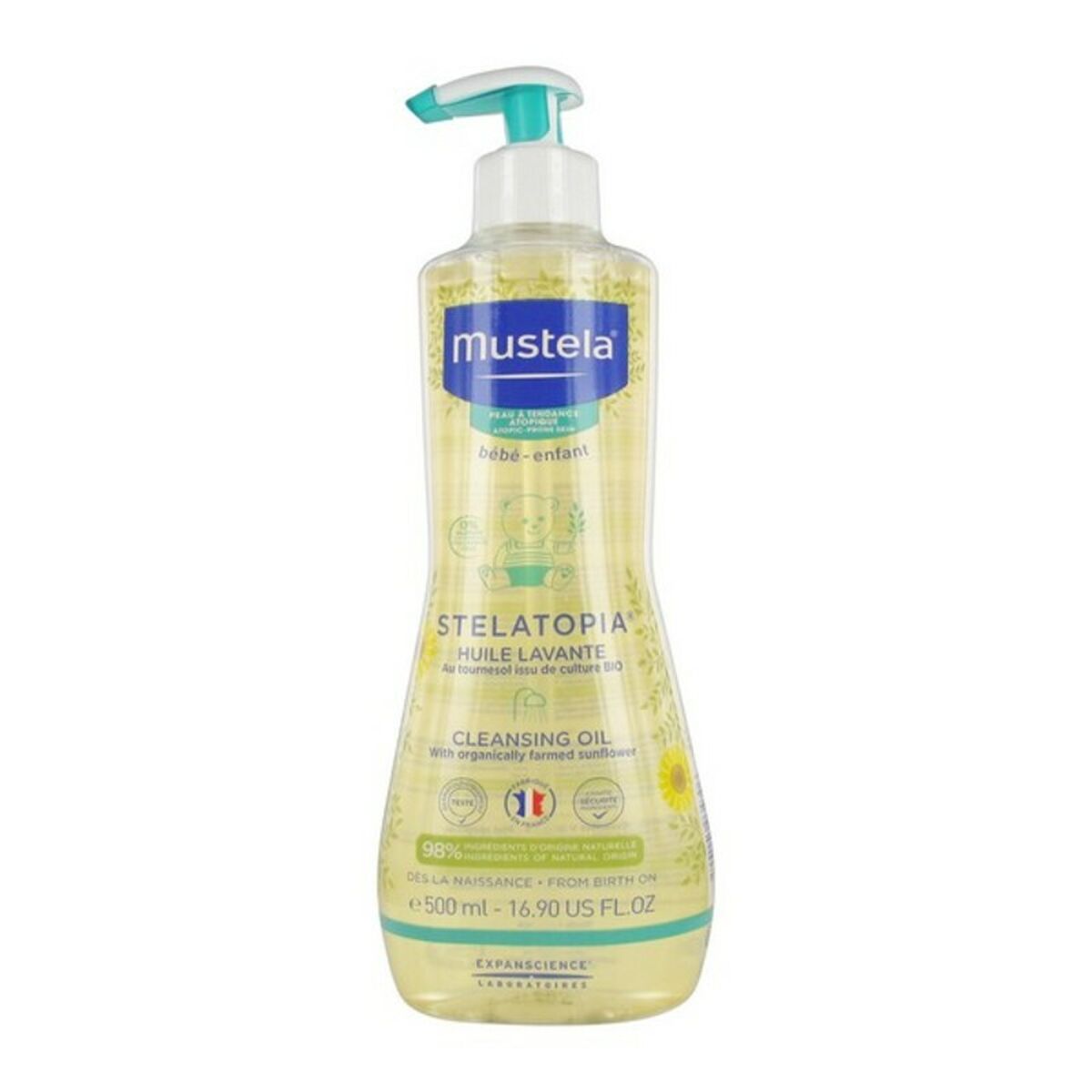 Bath Gel Stelatopia Mustela LE4306 (500 ml) 500 ml (Hypoallergenic) (Moisturizing) (Soothing) - Mustela Maroc - Aylal Beauty