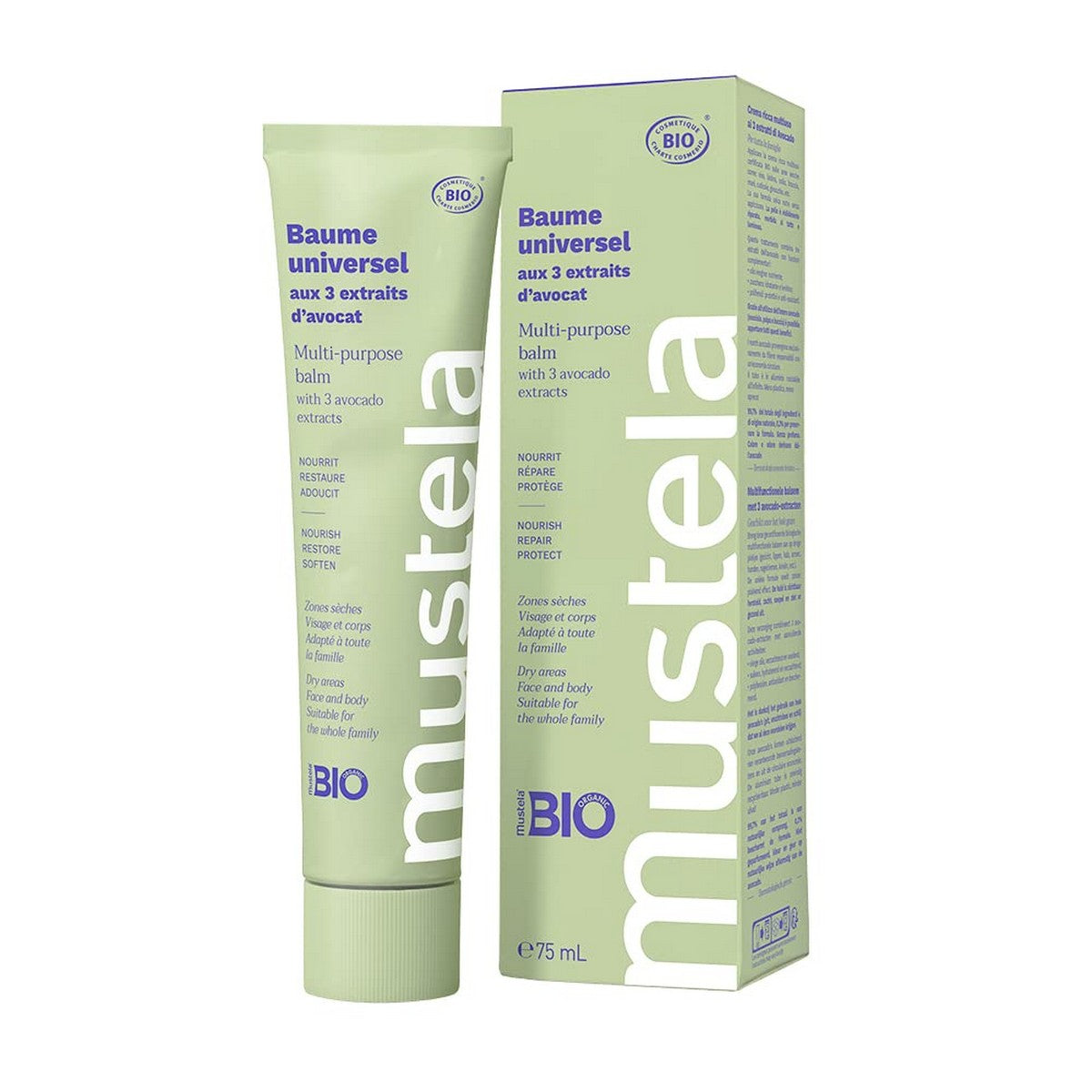 Repair Cream for Babies Mustela Bio 75 ml - Mustela Maroc - Aylal Beauty