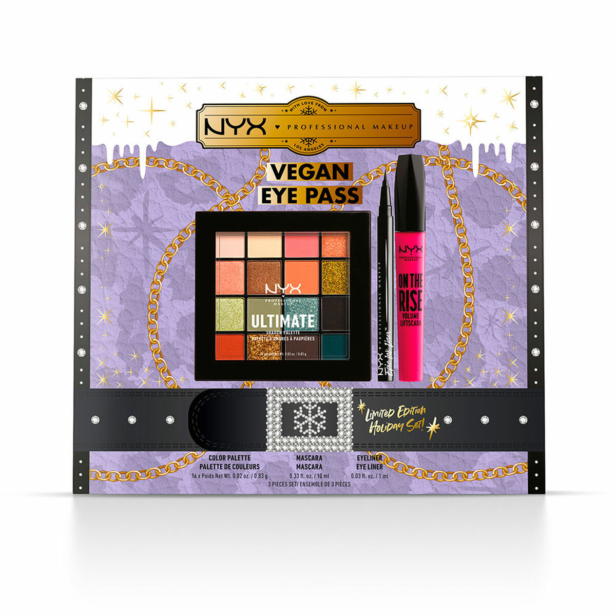 Make-Up Set NYX Vegan Eye Pass Limited Edition Limited edition 3 Pieces - NYX Maroc - Aylal Beauty