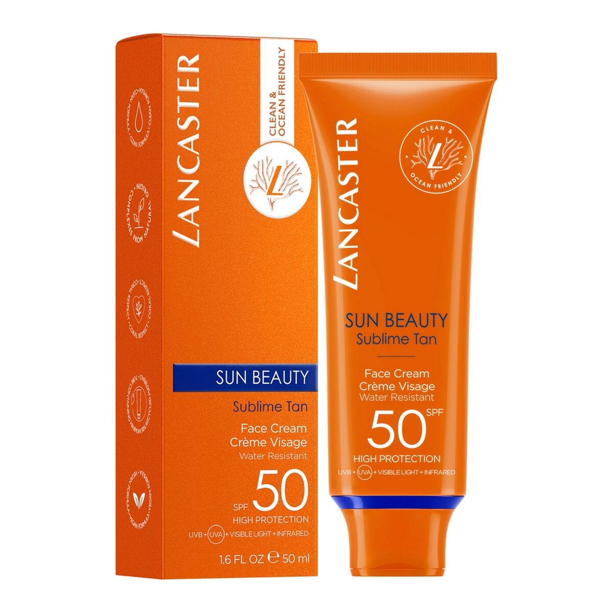 Sun Block Lancaster Sun Beauty Spf 50 50 ml - Lancaster Maroc - Aylal Beauty Sun Block Lancaster Sun Beauty Spf 50 50 ml - Lancaster Maroc - Aylal Beauty