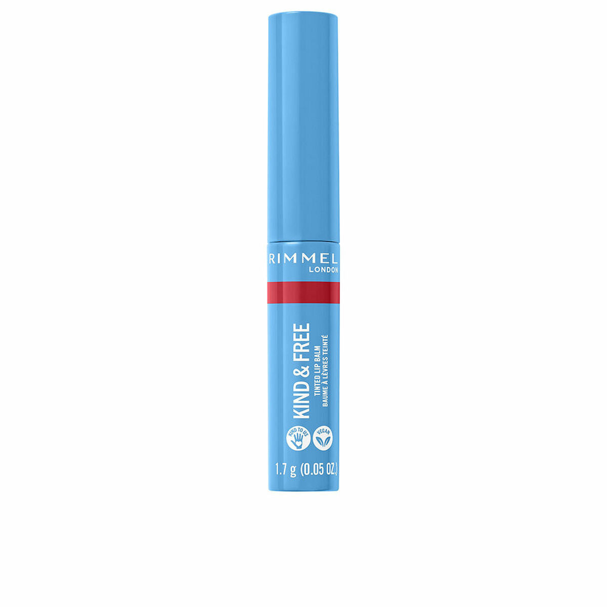 Coloured Lip Balm Kind & Free Nº 005-turbo red (1,7 g) - Rimmel London Maroc - Aylal Beauty
