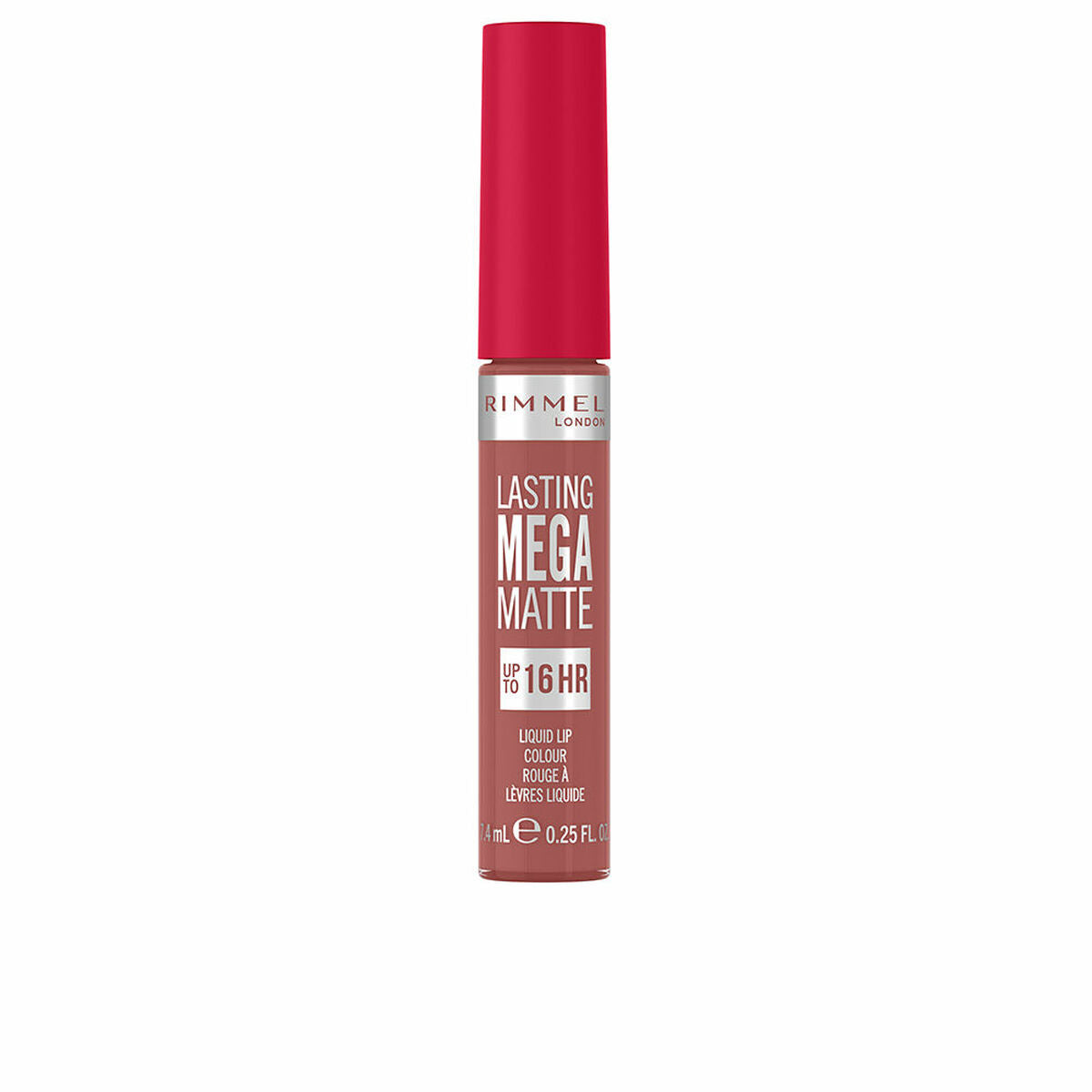 Lipstick Lasting Mega Matte Liquid Nº 200 Pink blink 7,4 ml - Rimmel London Maroc - Aylal Beauty