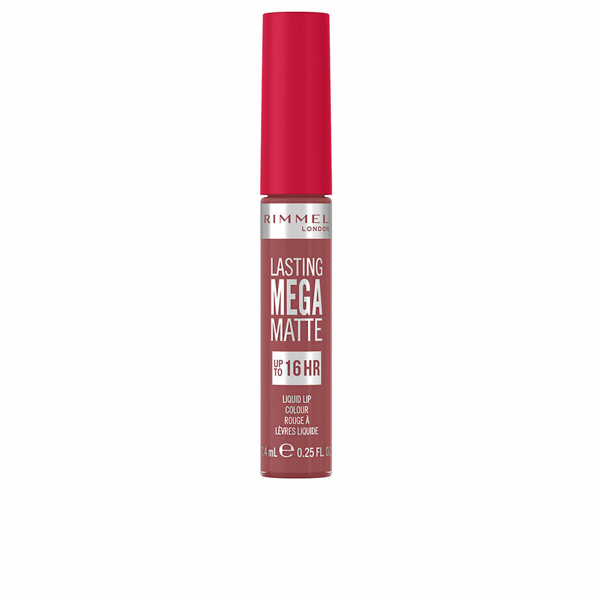 Lipstick Lasting Mega Matte Liquid Nº 210 Rose & shine 7,4 ml - Rimmel London Maroc - Aylal Beauty