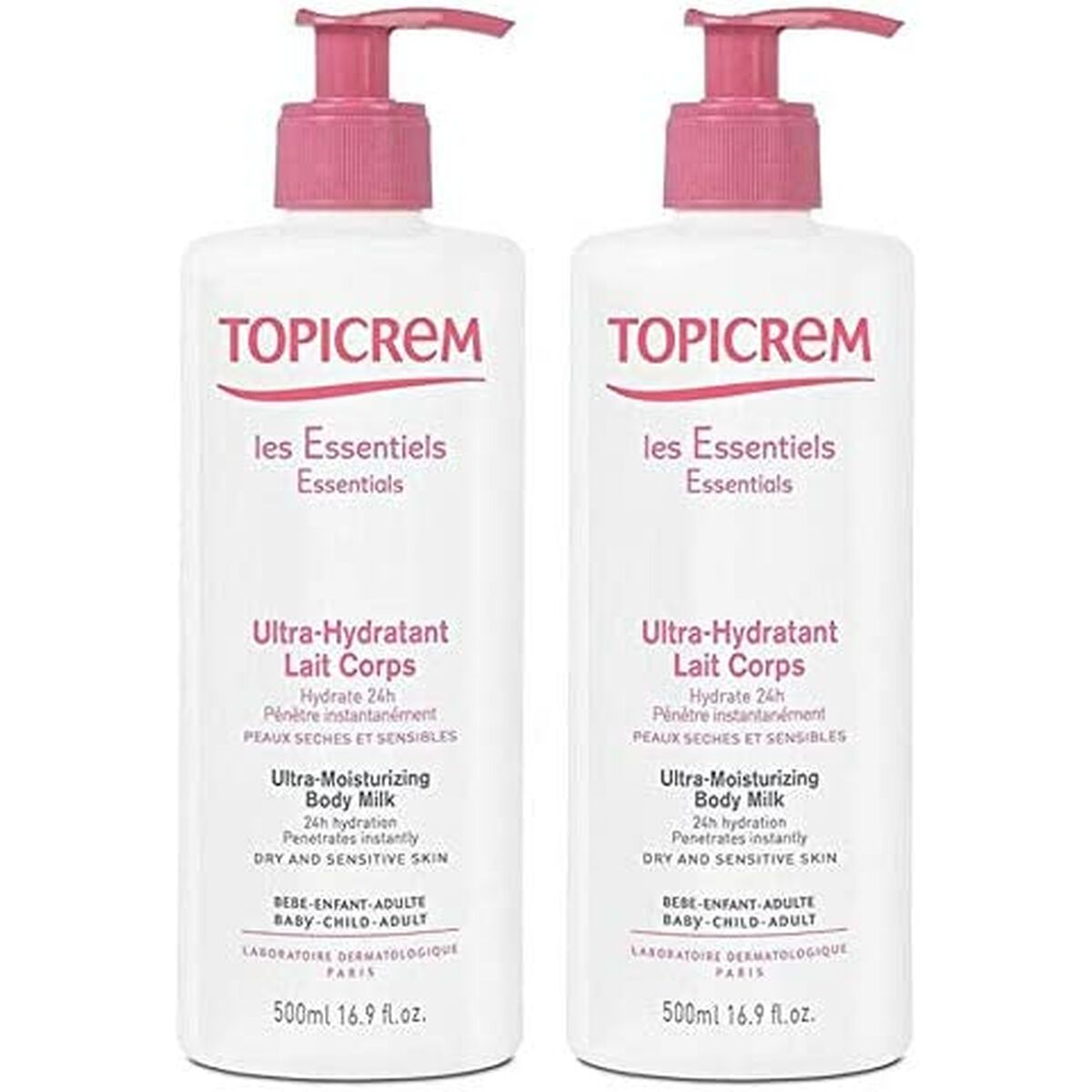 Moisturing Body Milk Topicrem 500 ml x 2 - Topicrem Maroc - Aylal Beauty