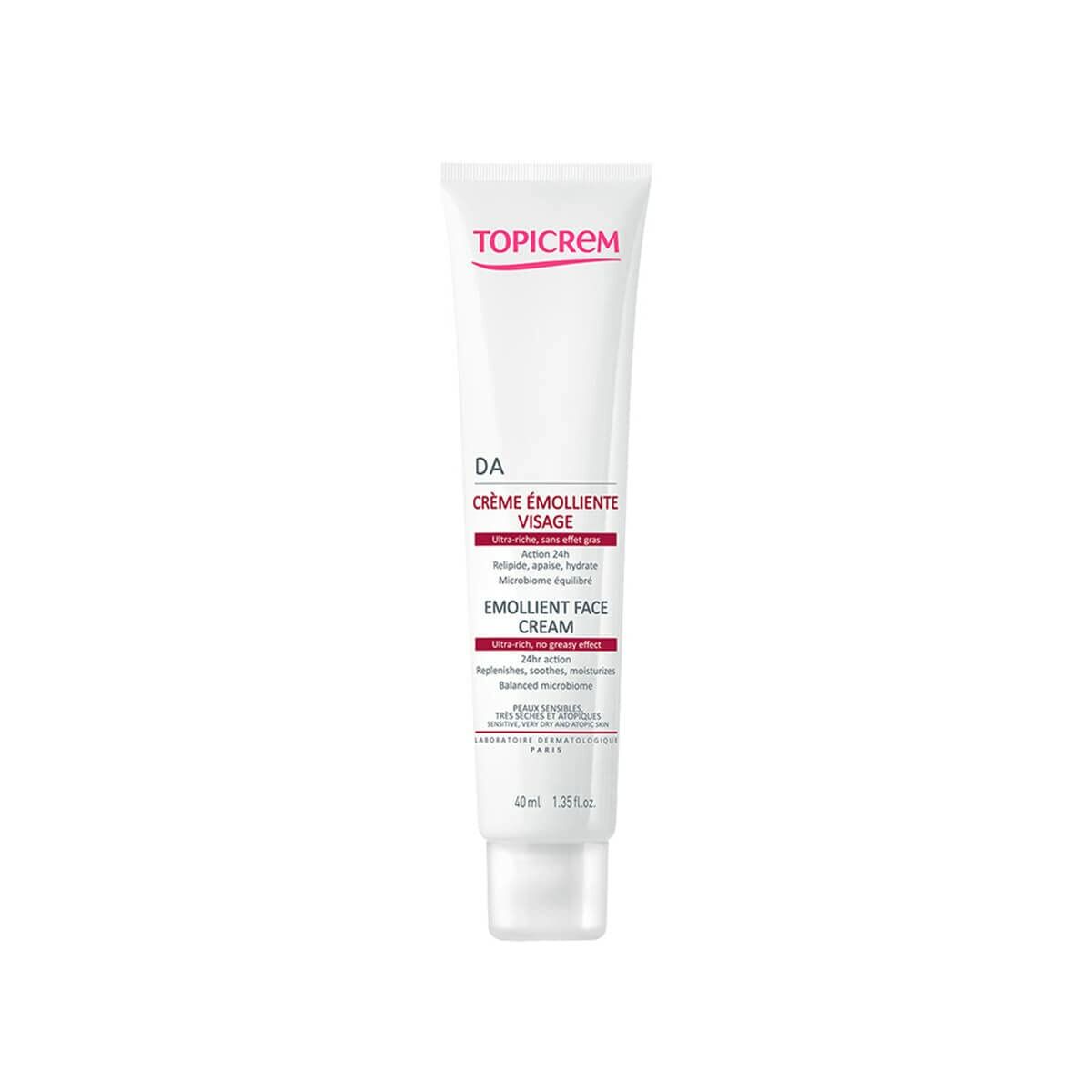 Facial Cream Topicrem Émoliente 40 ml - Topicrem Maroc - Aylal Beauty