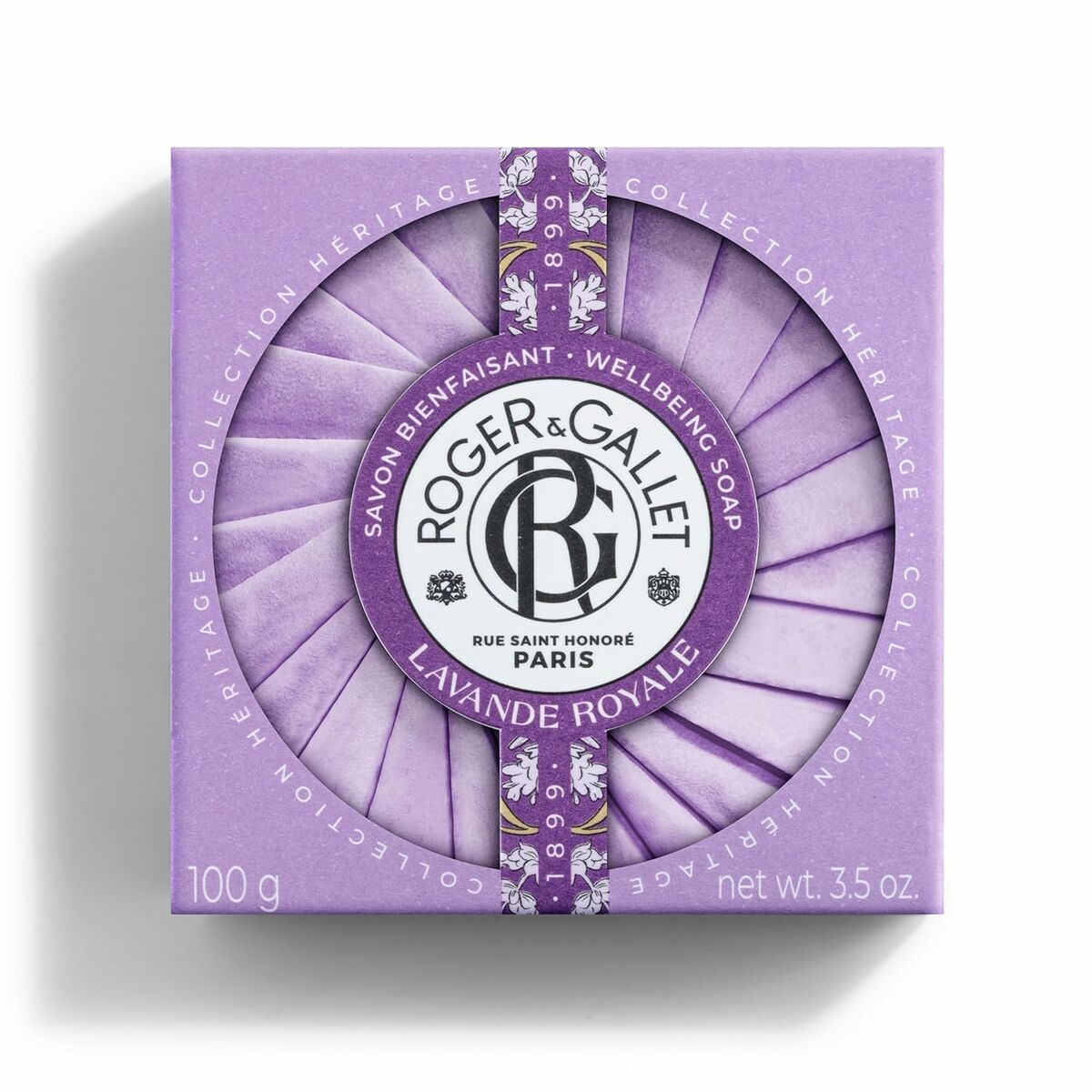 Soap Cake Lavande Royale 100 g - Roger & Gallet Maroc - Aylal Beauty