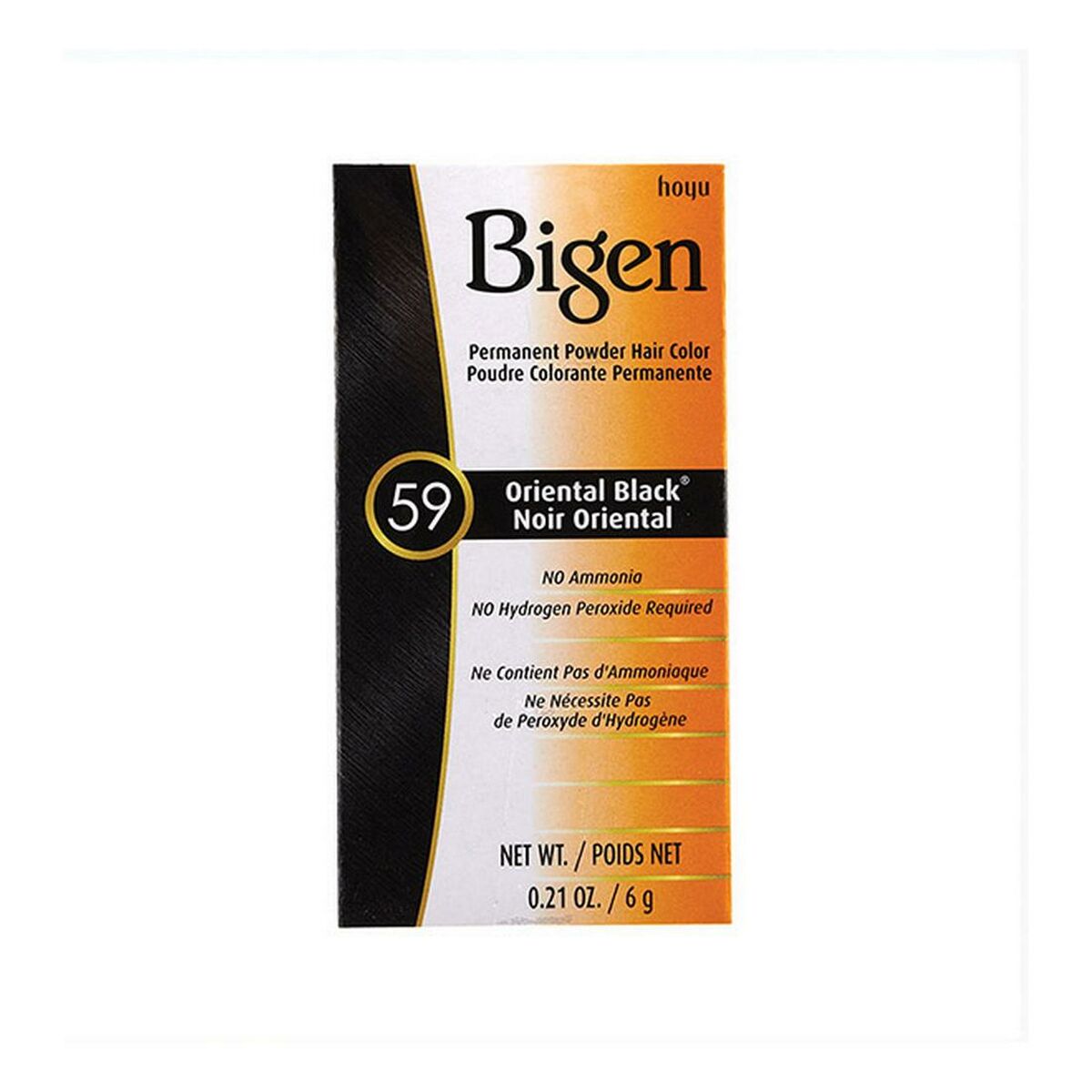Permanent Dye 59 Oriental Powdered Black (6 g) - Bigen Maroc - Aylal Beauty