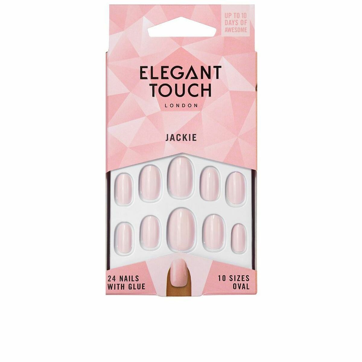 False nails Elegant Touch Polished Colour Jackie 24 Pieces (24 uds) - Elegant Touch Maroc - Aylal Beauty