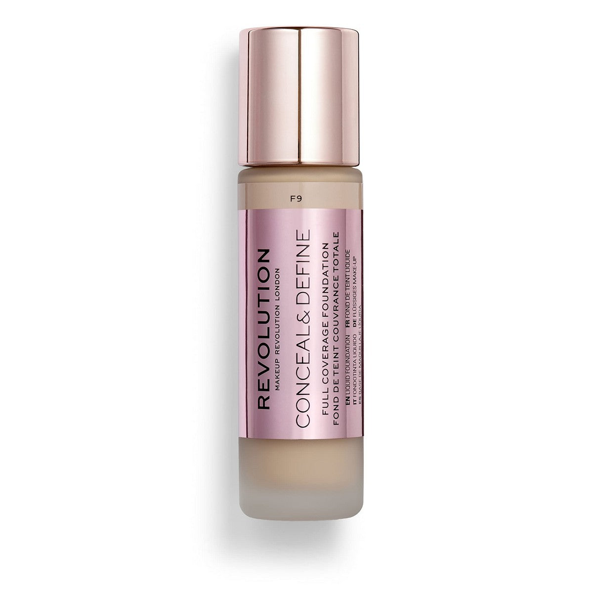Liquid Make Up Base Conceal & Define Nº F9 (23 ml) - Revolution Make Up Maroc - Aylal Beauty Liquid Make Up Base Conceal & Define Nº F9 (23 ml) - Revolution Make Up Maroc - Aylal Beauty
