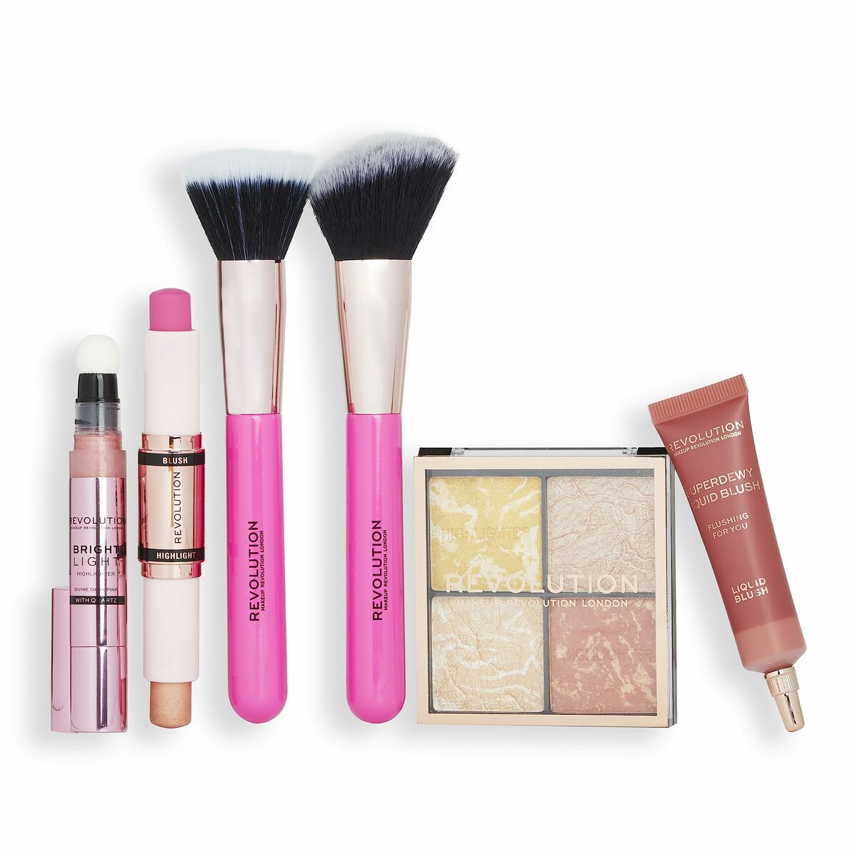 Make-Up Set Blush & Glow 6 Pieces - Revolution Make Up Maroc - Aylal Beauty Make-Up Set Blush & Glow 6 Pieces - Revolution Make Up Maroc - Aylal Beauty