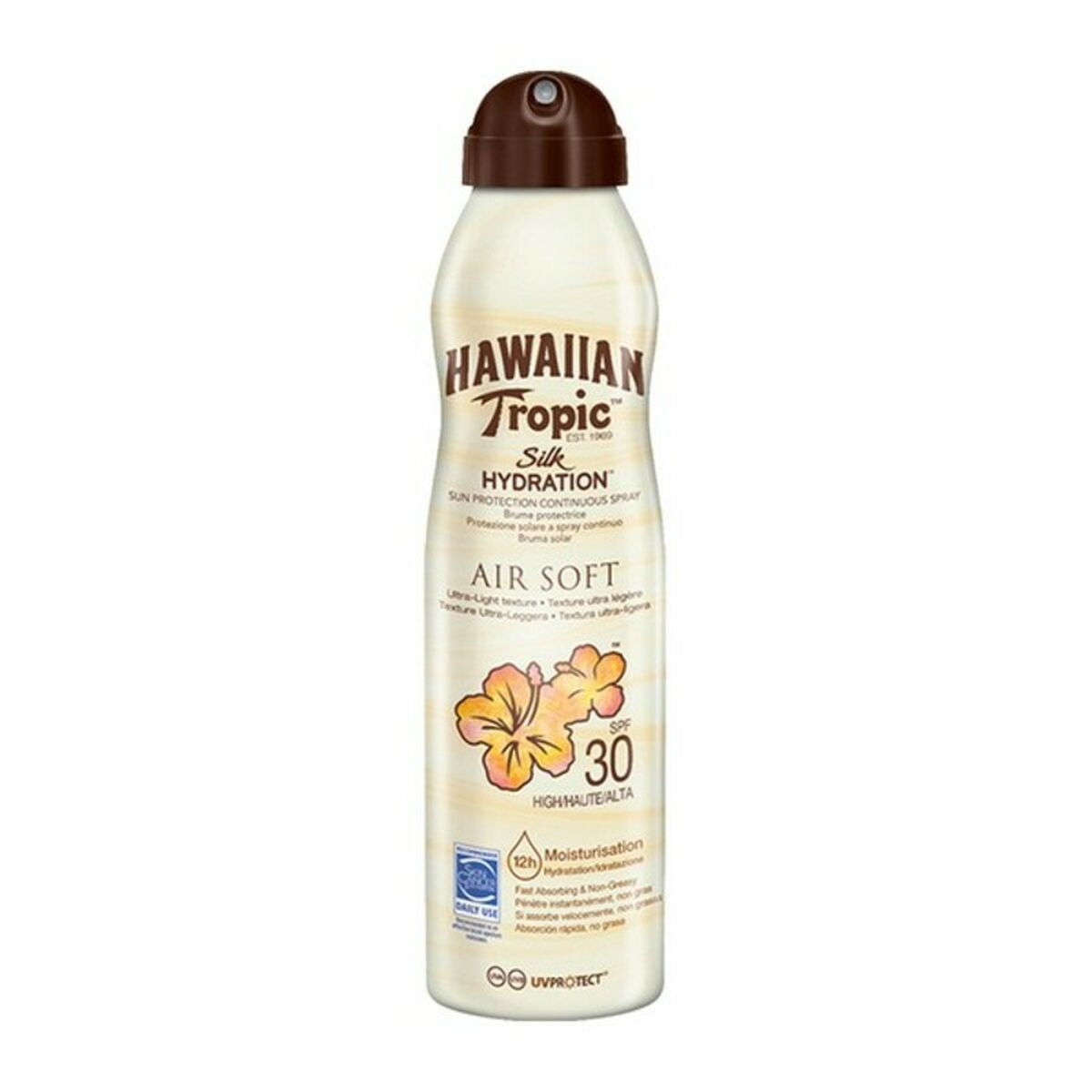 Sun Screen Spray Silk Air Soft Silk Hawaiian Tropic Spf 30 - Hawaiian Tropic Maroc - Aylal Beauty Sun Screen Spray Silk Air Soft Silk Hawaiian Tropic Spf 30 - Hawaiian Tropic Maroc - Aylal Beauty
