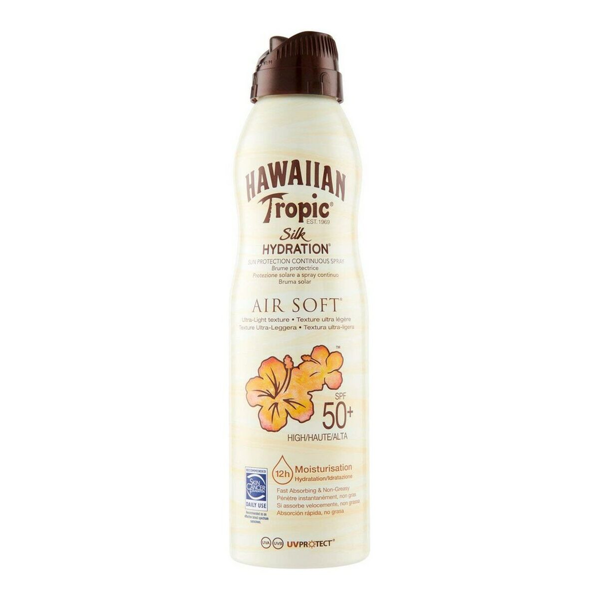 Sun Screen Spray Silk Hydration Hawaiian Tropic Moisturizing Spf 50 (220 ml) - Hawaiian Tropic Maroc - Aylal Beauty