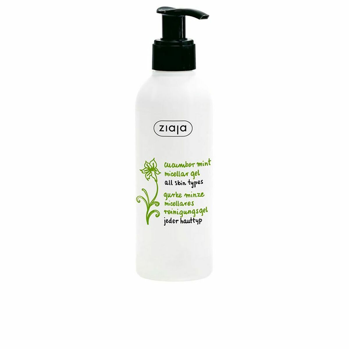 Facial Cleansing Gel Pepino Y Menta Cucumber Mint 200 ml - Ziaja Maroc - Aylal Beauty