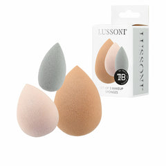 Make-up Sponge Lussoni Esponjas Lote Multicolour 3 Pieces - Lussoni Maroc - Aylal Beauty