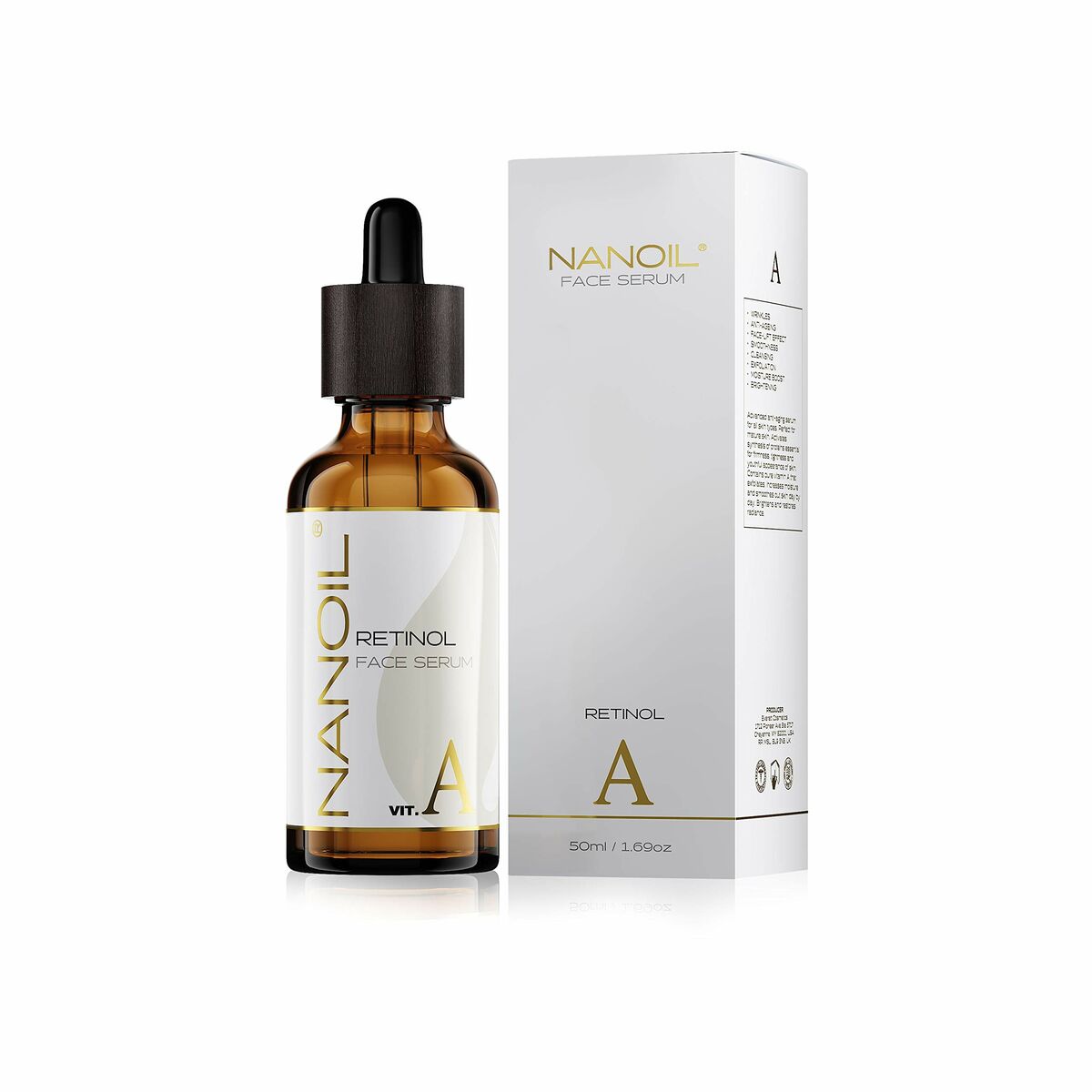 Anti-Ageing Serum Nanoil Retinol (50 ml) - Nanoil Maroc - Aylal Beauty Anti-Ageing Serum Nanoil Retinol (50 ml) - Nanoil Maroc - Aylal Beauty