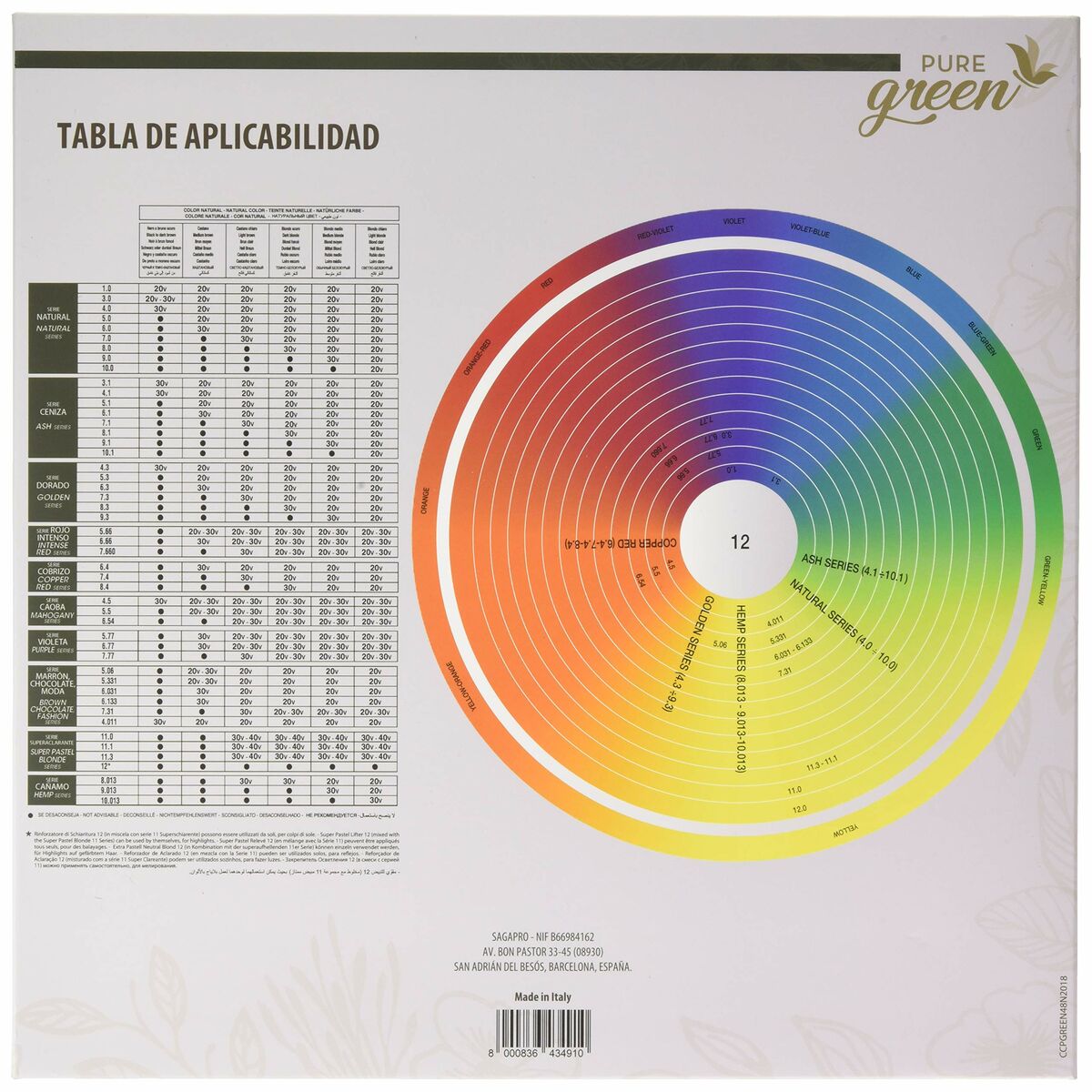 Sample Playing cards Colour - Pure Green Maroc - Aylal Beauty Sample Playing cards Colour - Pure Green Maroc - Aylal Beauty