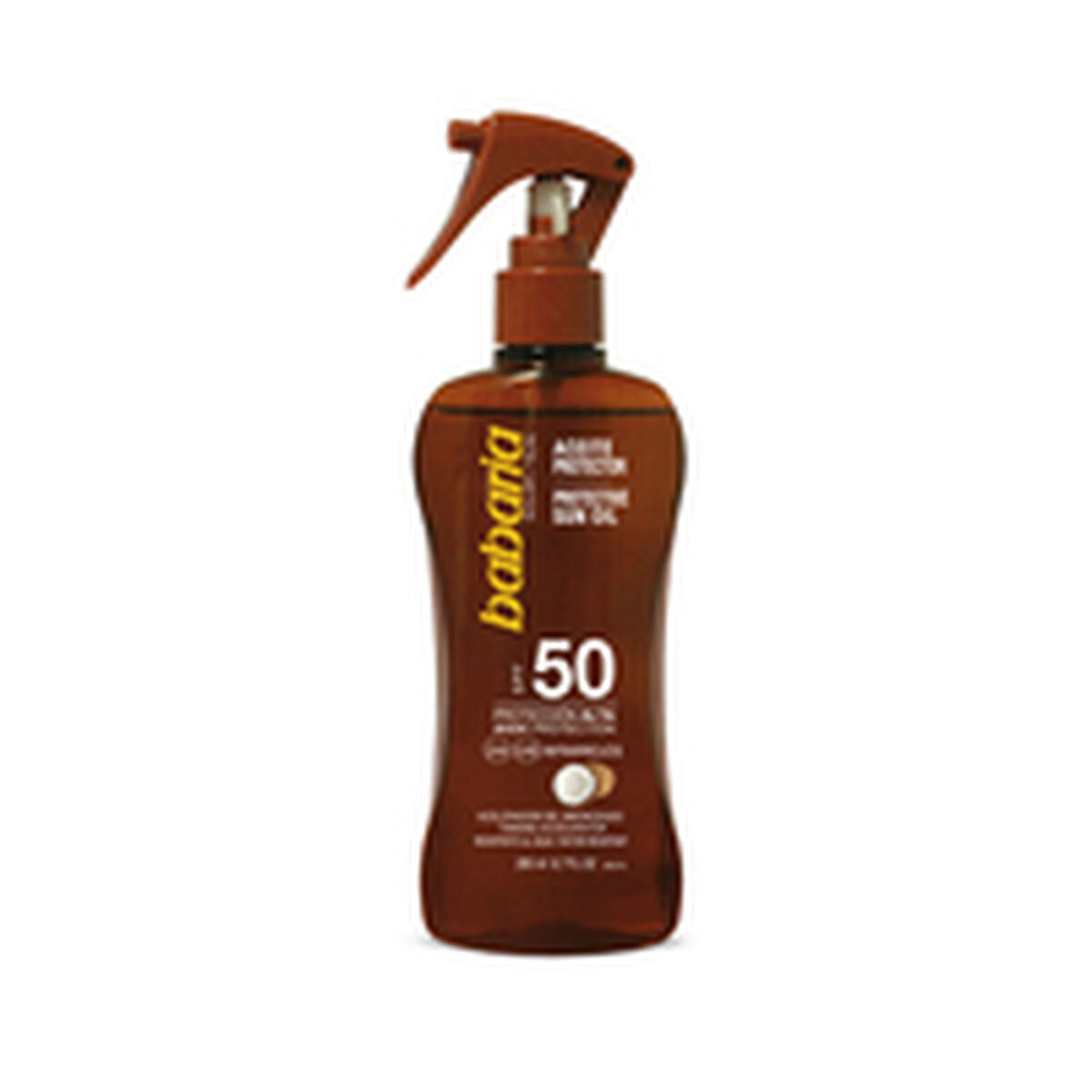 Protective Oil Babaria F-50 200 ml Coconut Spray - Babaria Maroc - Aylal Beauty
