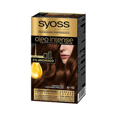 Permanent Dye Syoss Olio Intense Ammonia-free Nº 4,18 Chocolate - Syoss Maroc - Aylal Beauty