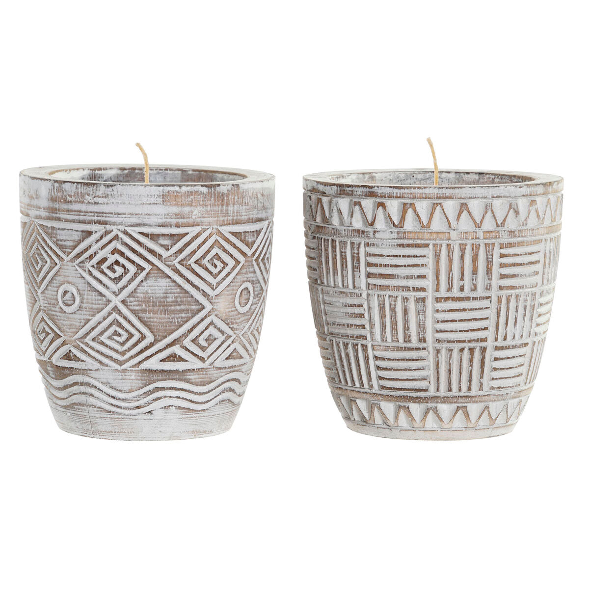 Candle Wood Wax (2 Units) - DKD Home Decor Maroc - Aylal Beauty