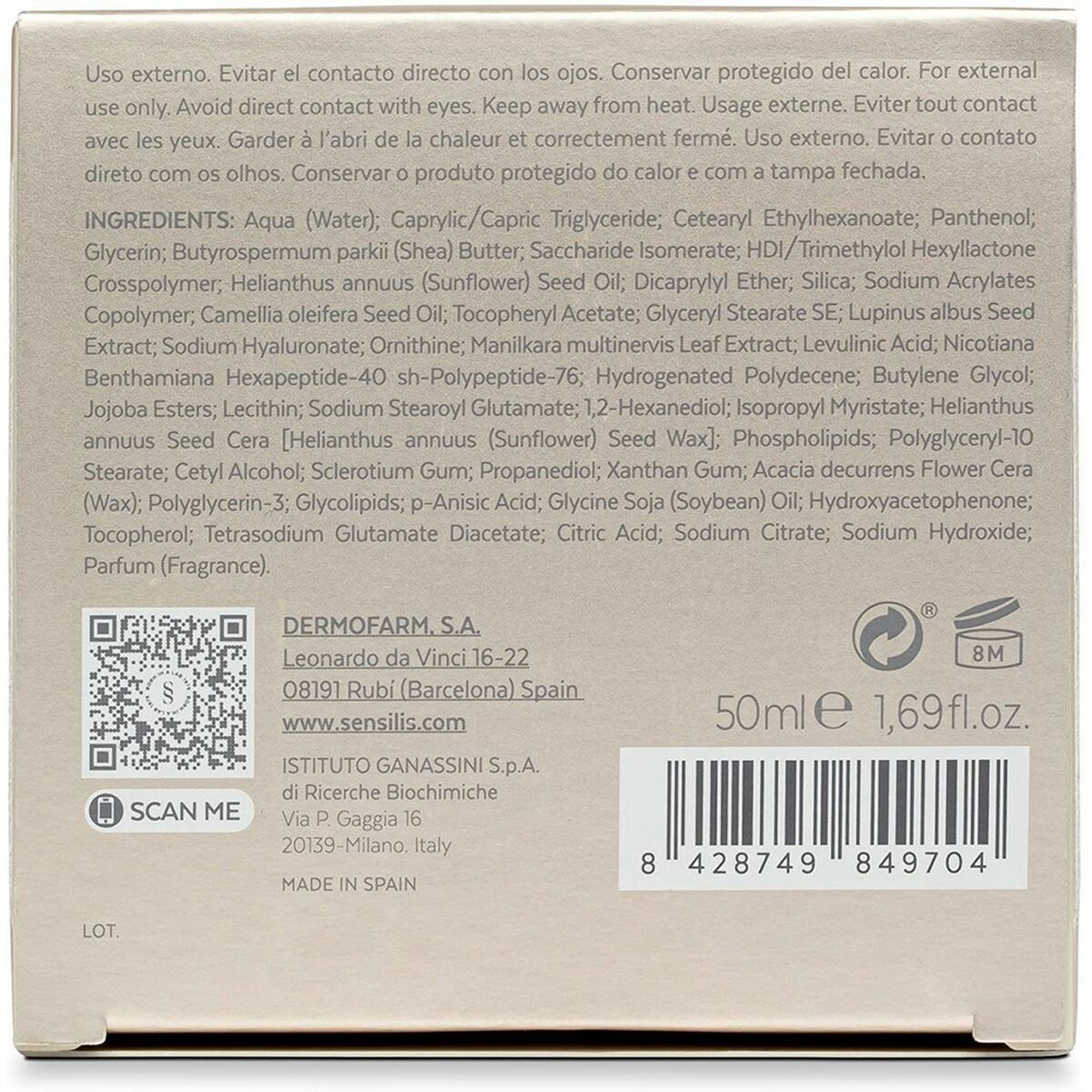 Day Cream Eternalist A.G.E. (50 ml) - Sensilis Maroc - Aylal Beauty Day Cream Eternalist A.G.E. (50 ml) - Sensilis Maroc - Aylal Beauty