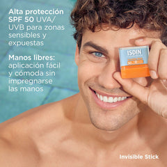 Sunscreen stick Invisible Stick Spf 50 10 g - Isdin Maroc - Aylal Beauty