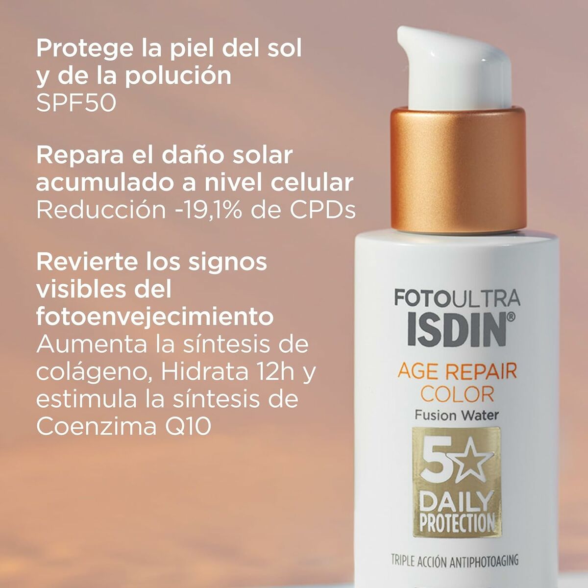 Sun Protection with Colour Fusion Water Magic Repair Spf 50 50 ml - Isdin Maroc - Aylal Beauty Sun Protection with Colour Fusion Water Magic Repair Spf 50 50 ml - Isdin Maroc - Aylal Beauty