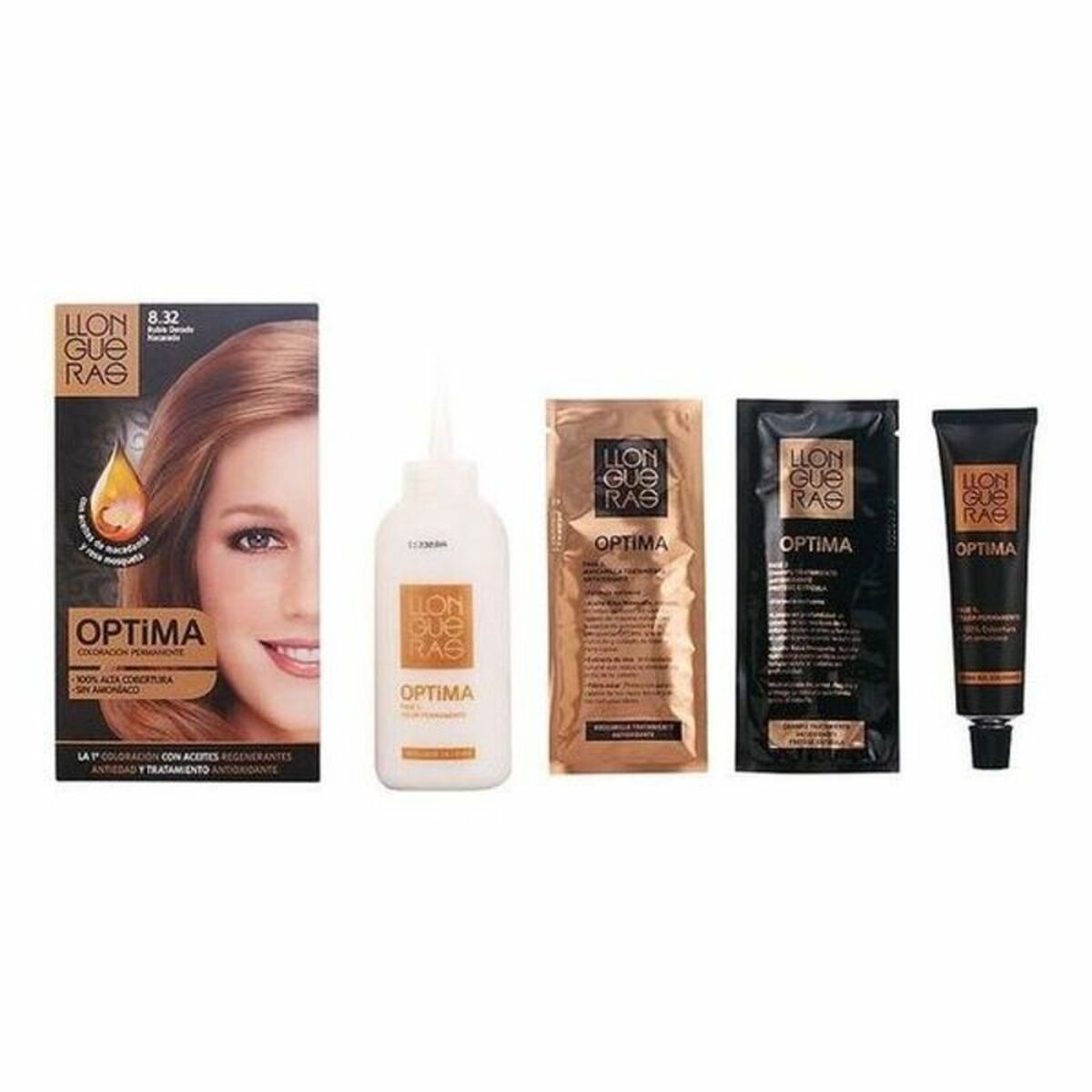 Dye No Ammonia Optima Optima Nº 8.0-rubio claro (1 Unit) - Llongueras Maroc - Aylal Beauty