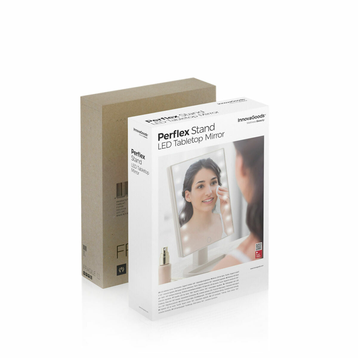 Tabletop Touch LED Mirror Perflex - InnovaGoods Maroc - Aylal Beauty Tabletop Touch LED Mirror Perflex - InnovaGoods Maroc - Aylal Beauty