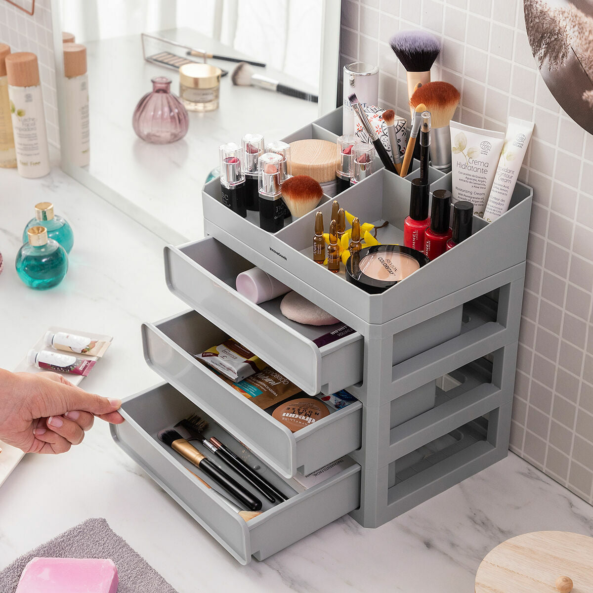 Make-up organizer Makeser - InnovaGoods Maroc - Aylal Beauty Make-up organizer Makeser - InnovaGoods Maroc - Aylal Beauty