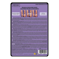 Moisturising Socks Peeling and Exfoliation Lavender IN/FOOT-3 (1 Unit) - Iroha Maroc - Aylal Beauty