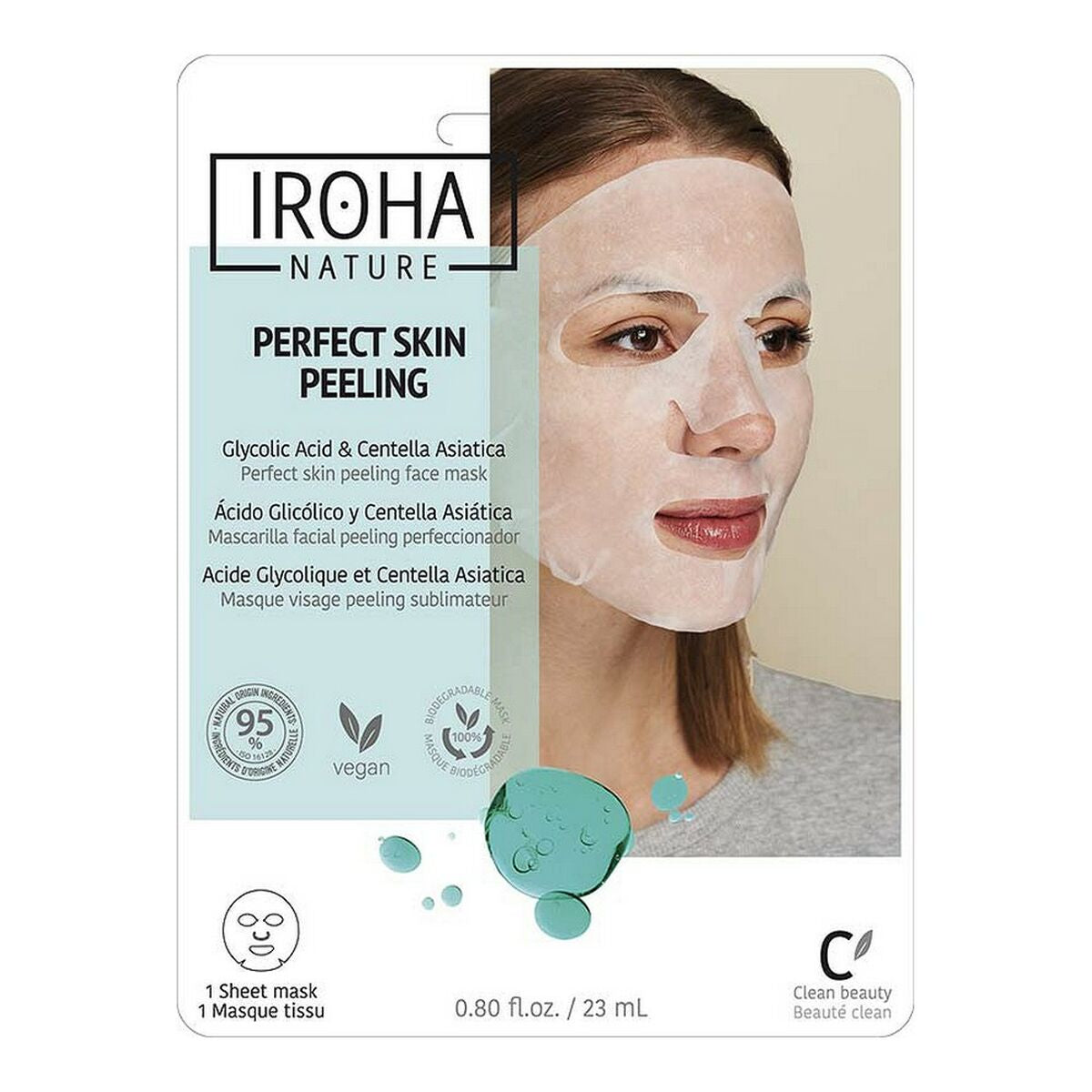Glycolic Peeling Mask Perfect Skin Peeling 23 ml - Iroha Maroc - Aylal Beauty