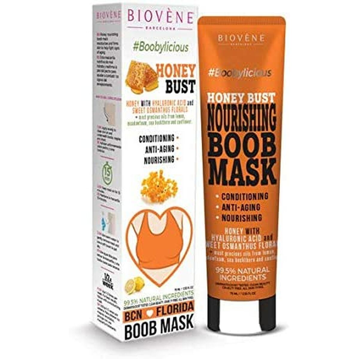 Women Bosom Booster Cream Honey Bust 75 ml - Biovène Maroc - Aylal Beauty