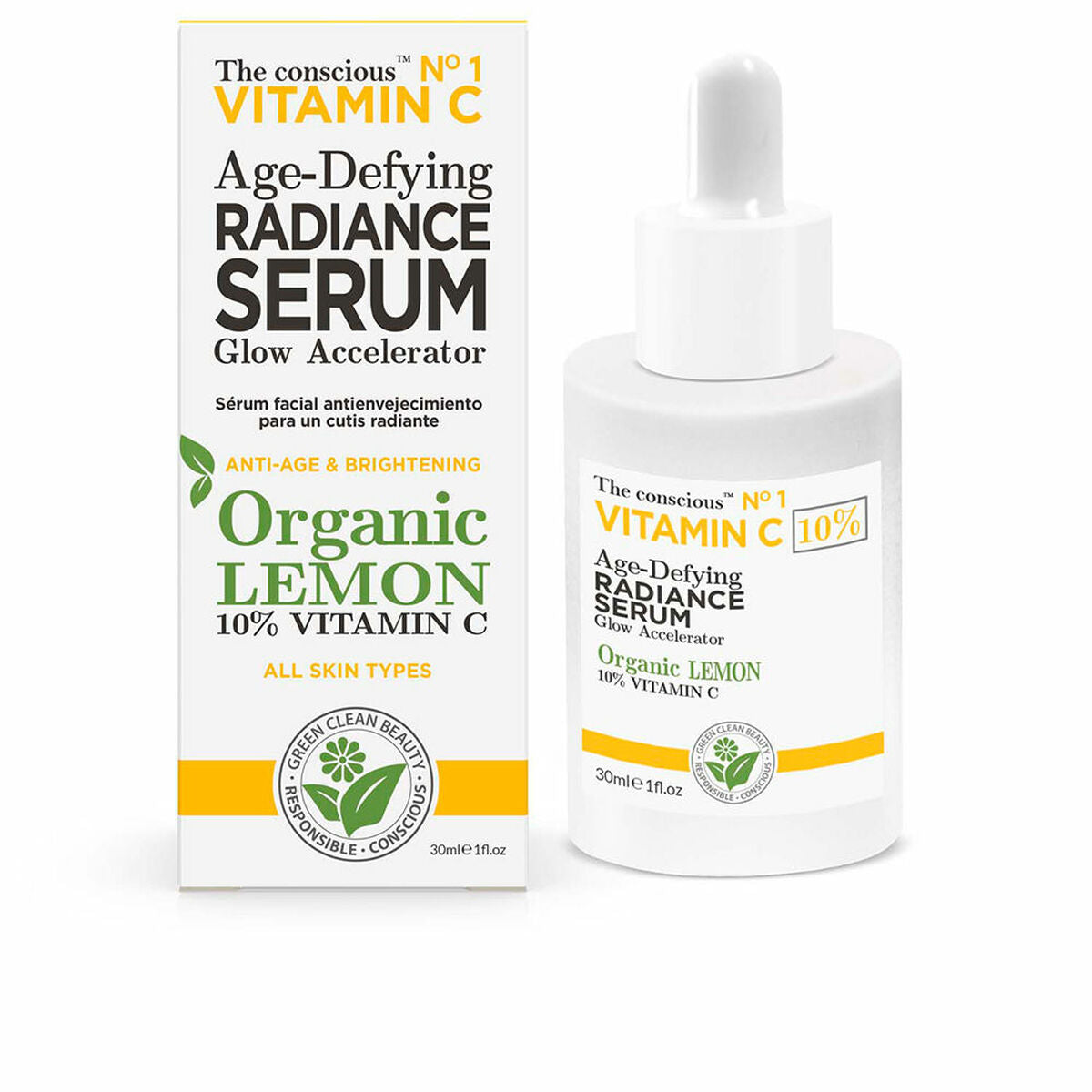 Facial Serum Vitamin C 30 ml - The Conscious Maroc - Aylal Beauty